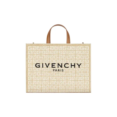 GIVENCHY Cow Leather Tote Bag Shopping Bag One Shoulder Handbag Crossbody Bag Medium Size Women's Light Brown