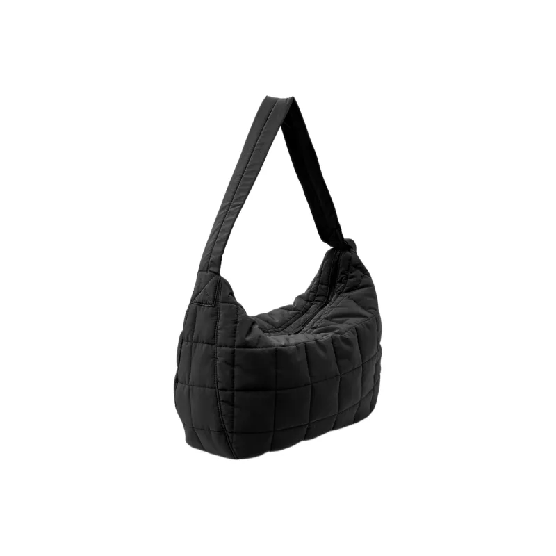 COS Polyamide Crescent Bag, Portable Crossbody Bag, Shoulder Bag Regular Unisex Black-1