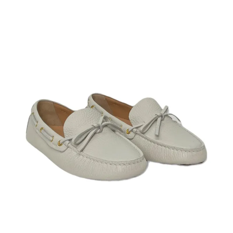 Car Shoe Gommino Loafers Women's Beige-2