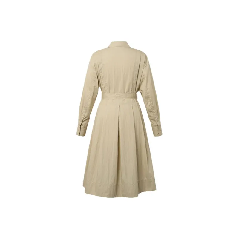 HAZZYS Long Sleeved Dresses Women's Light Beige-1