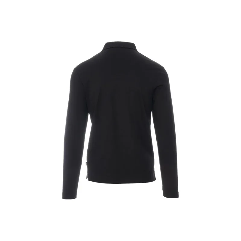 HUGO BOSS Long Sleeved Polo Shirt Men's Black-1
