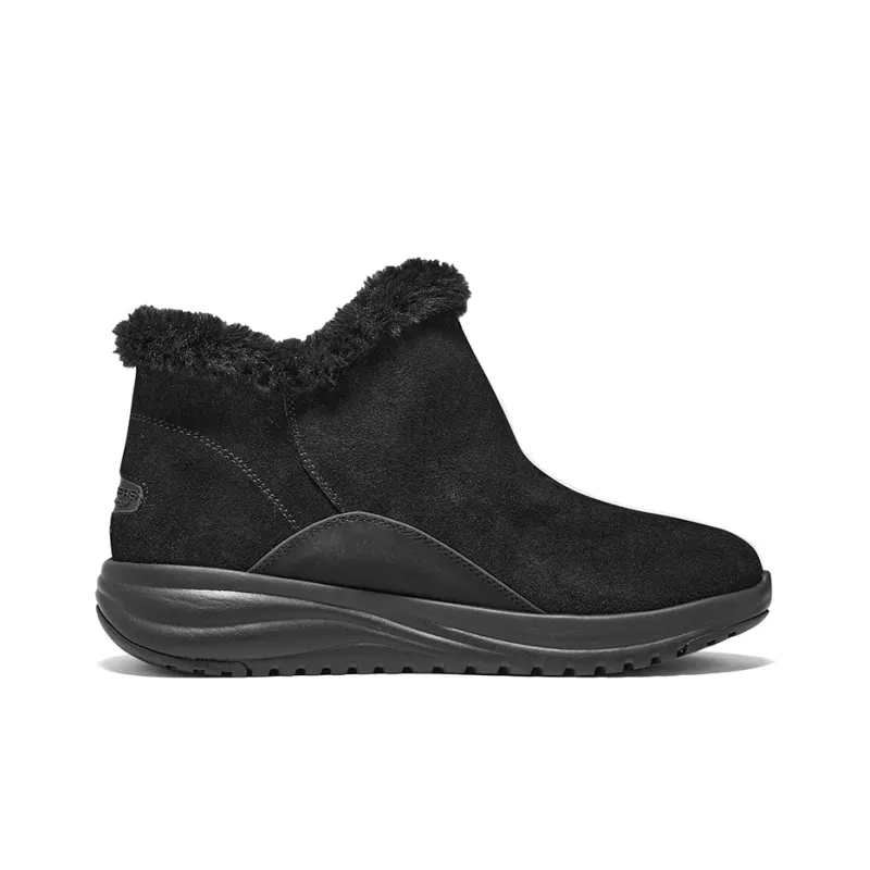 Skechers ON THE GO STELLAR Warm Anti Slip And Wear Resistant Short Snow Boots Women's All Black-1