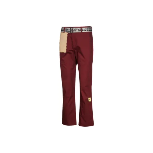 PUMA MICHAEL LAU Collaboration Knitted Sweatpants Unisex Wine Red