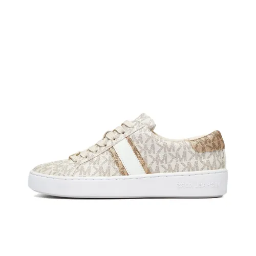 MICHAEL KORS Skateboard Shoes Women's Low-Top Vanilla White