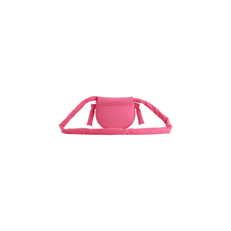 FILA FUSION PU Laminated Textile Saddle Bags Shoulder Bags Small Size Women's Fuchsia-2