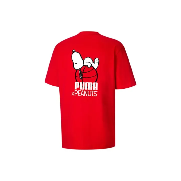 PUMA X KOCHÉ Sports Bra T Shirts Men Red-1