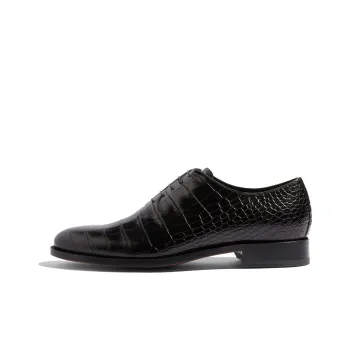 SCAROSSO Ignazio Embossed Oxford Lace Up Shoes