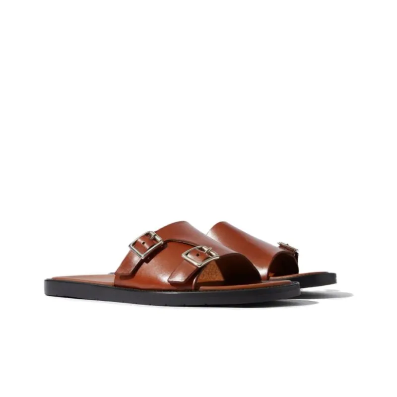 SCAROSSO Constantino Buckled Slip On Sandals-1