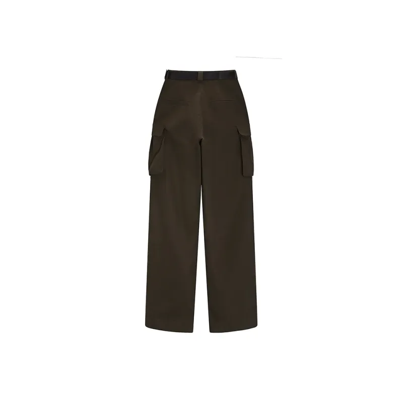 CPAURA Cargo Pants Women's Dark Brown-1