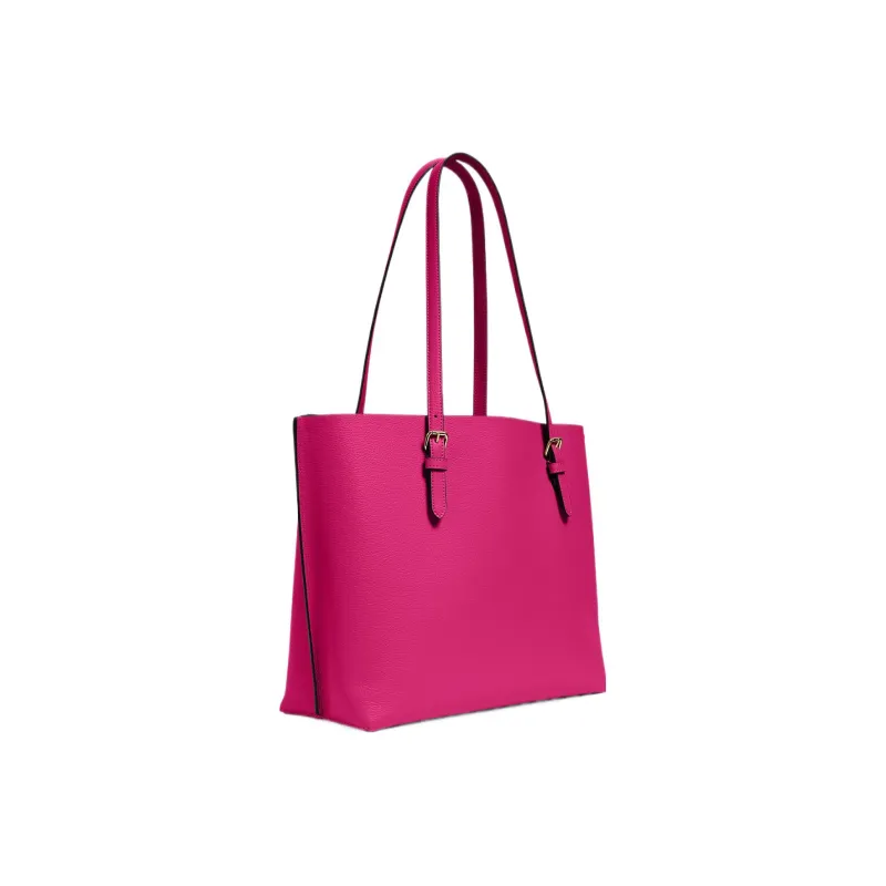 COACH Mollie Double-Sided Leather Tote Bag Shopping Bag Handbag Shoulder Bags Large Size Women's Cherry Red-1