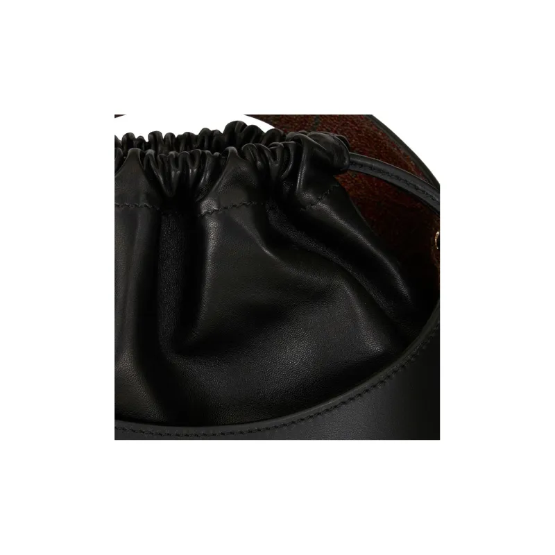 ETRO Calfskin Detail Bucket Bags Shoulder Bag Crossbody Bag Handbag Regular Women's Black-5