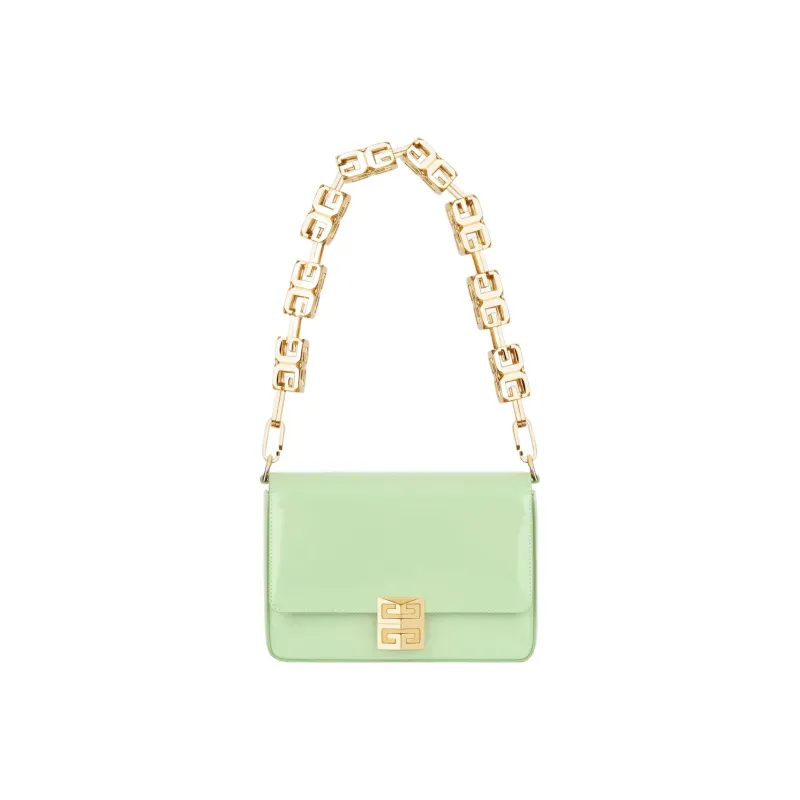 Givenchy 4G Cow Leather Handbag Shoulder Bag Women's Light Yellow Green-0