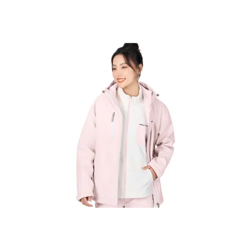 MOLY VIVI Windbreaker Jackets Unisex Peach Pink