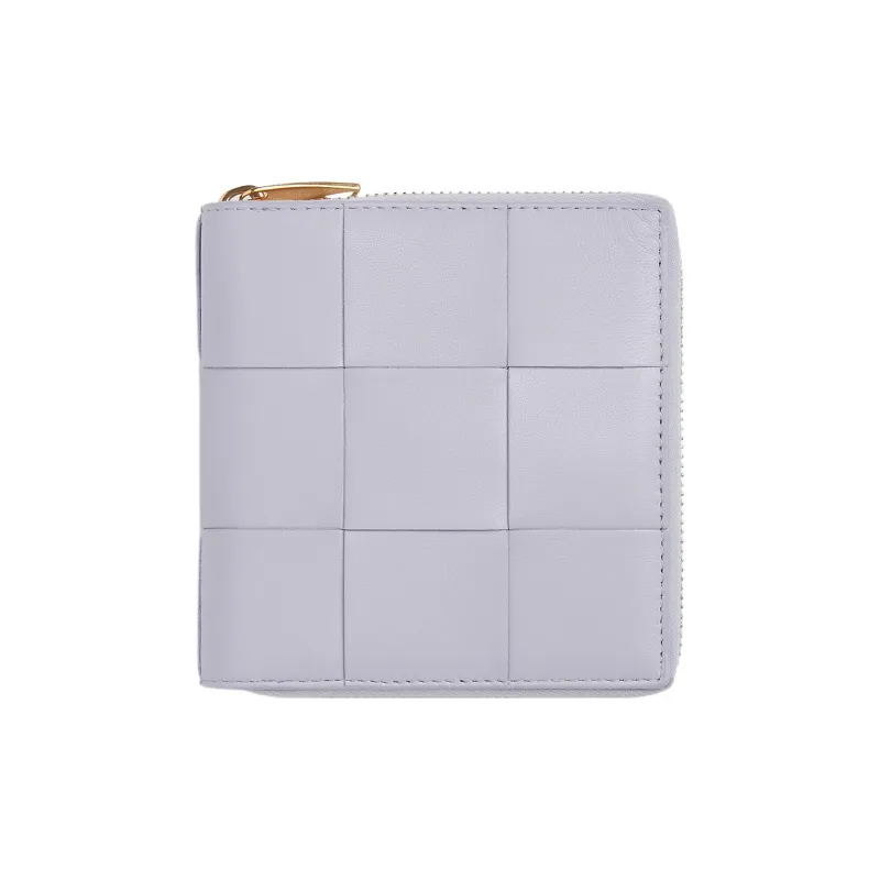 Bottega Veneta Lambskin Wallet Small Size Women's Purple-0