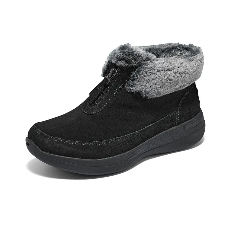 Skechers GO WALK Stability Durable Cushioning Knee High Snow Boots Women's Black-2