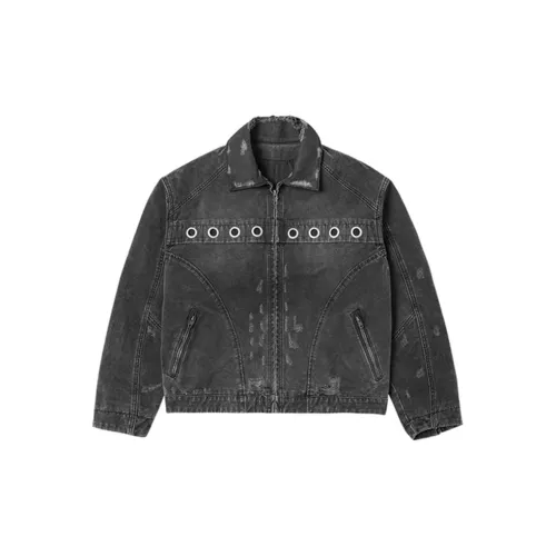 Tre Club Denim Jackets Unisex Black