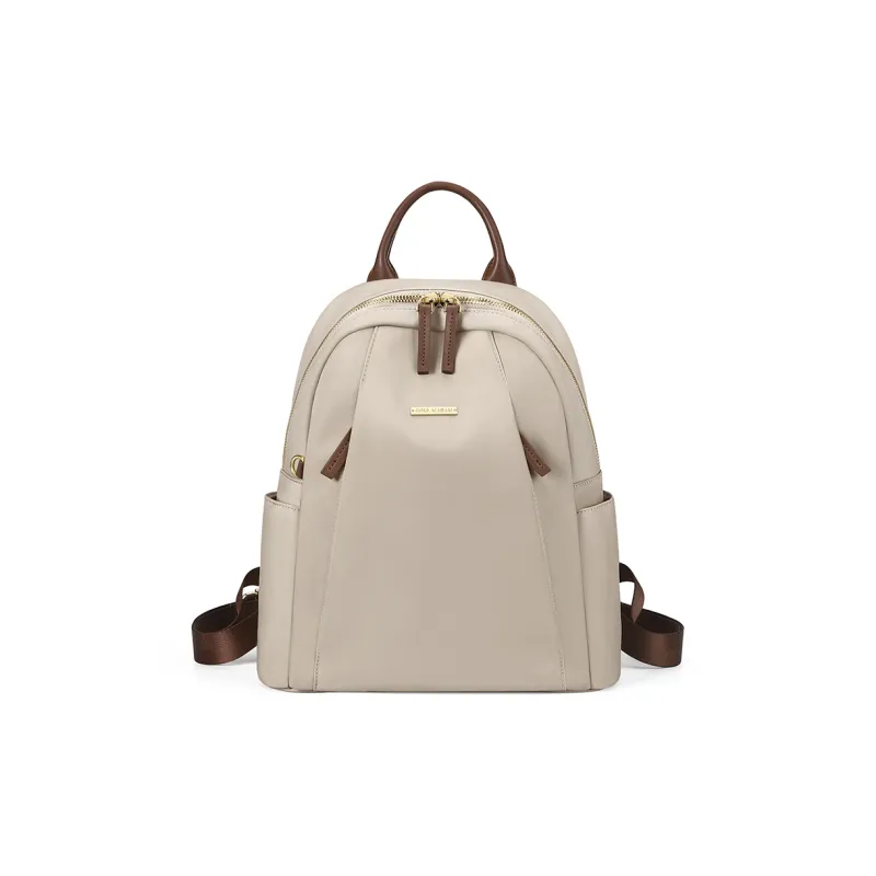 GOLF Fabric Backpack Medium Size Women's Apricot/Modern Gray/Elegant Black-1