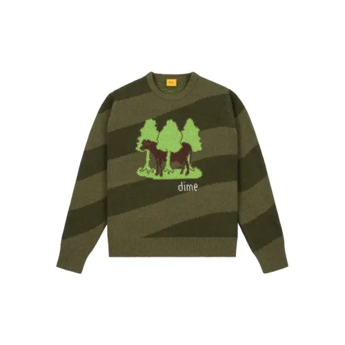 Dime Knitwear Unisex Army Green