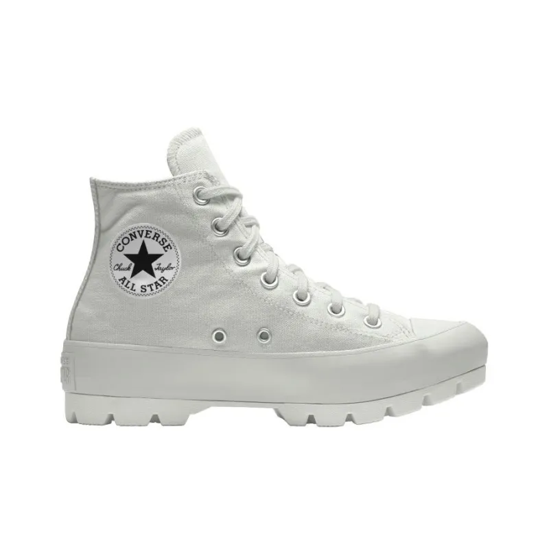 Converse Chuck Taylor All Star Lugged Anti-Slip And Wear-Resistant Lightweight Mid-Top Canvas Shoes Women's White-1