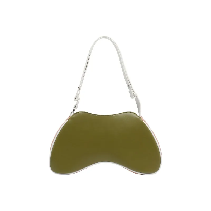 DIESEL Polyurethane Handbag, Shoulder Bag Women's Green/Pink-2