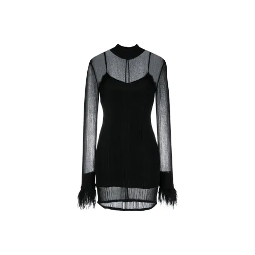 Patrizia Pepe Long-Sleeved Dresses Women's Black