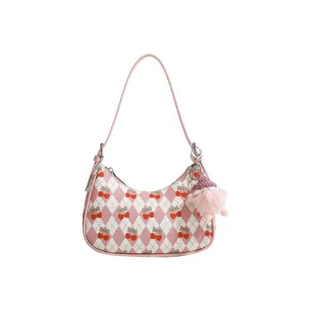 NOMK PU Beggar Bag Handbag Tote Tote Bag Shopping Bag Commute Bag Crossbody Bag Shoulder Bag Regular Women's Pink