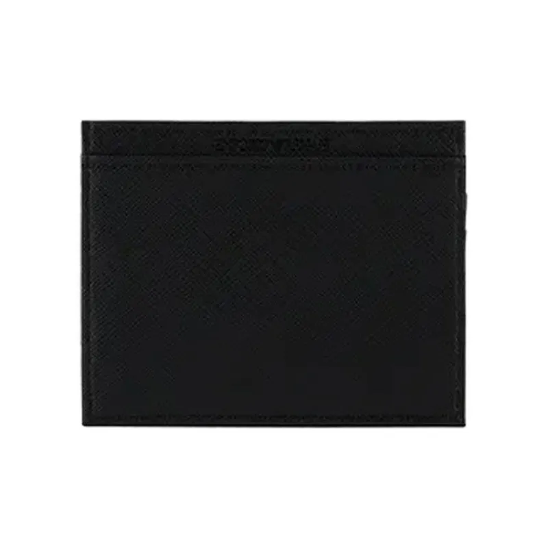 EMPORIO ARMANI Polyurethane Card Holder Men's Black-2