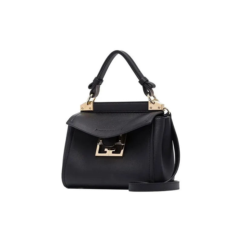 GIVENCHY Cow Leather One Shoulder Handbag Mini Women's Black-1