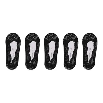 Lanza No-Show Socks Women's 5 Pack Black