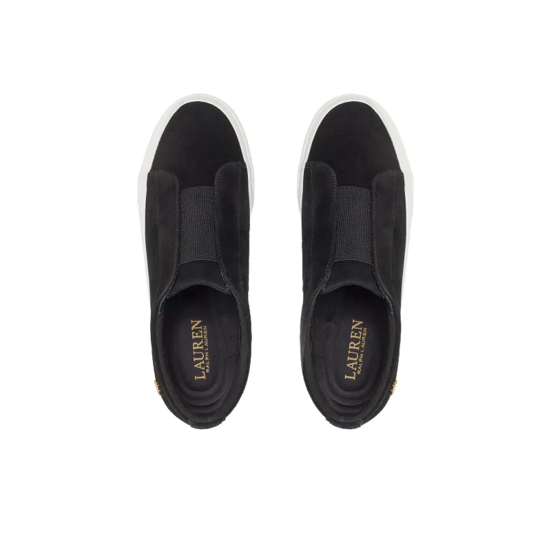 Polo Ralph Lauren Low-Top Skateboard Shoes 3cm Women's Black-2