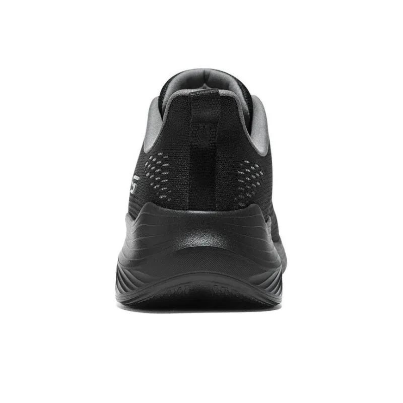 Skechers Breathable Lightweight Low Top Casual Shoes Men's Black-4