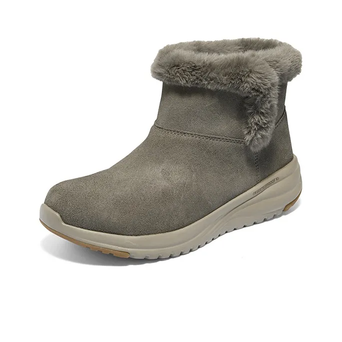 Skechers ON THE GO STELLAR Waterproof And Slip Resistant Short Mid Calf Snow Boots Women's Taupe-2