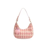 Pink Plaid with Charm