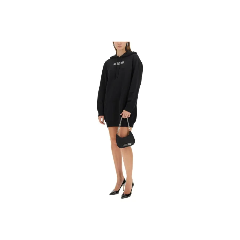 MOSCHINO Long Sleeved Dresses Women's Black-2