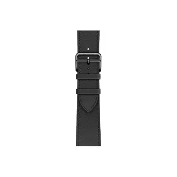 HERMES Apple Watch Calfskin Watch Refurbishing 41mm Unisex Black H078740CZ89