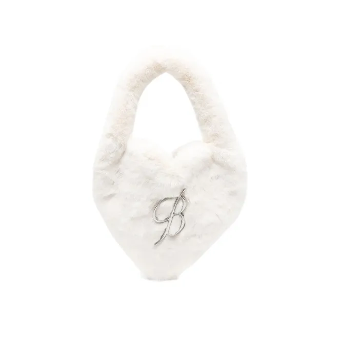 Blumarine Logo Plaque Heart Shape Shoulder Bag-0