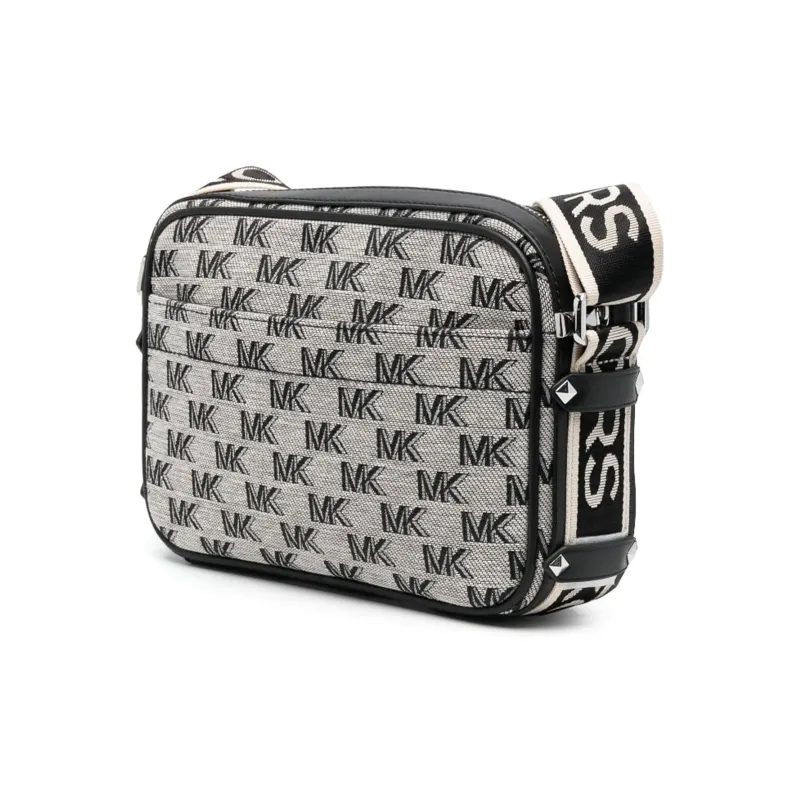 MICHAEL KORS Fabric Shoulder Bag Crossbody Bag Women's Black/White-1