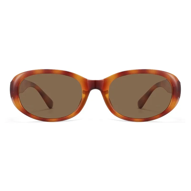 BERTHA TR/Memory Plastic Oval Sunglasses Unisex-12