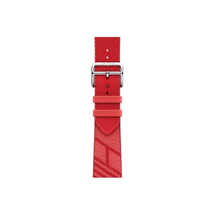 HERMES Apple Watch Nylon Watch Refurbishing 41mm Unisex Red H0006051 AI-0