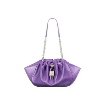 Givenchy Cow Leather Handbag Shoulder Bag Women's Electric Glow Purple