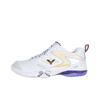 VICTOR 9200Tty Slip Resistant Low Top Badminton Shoes Unisex White Purple