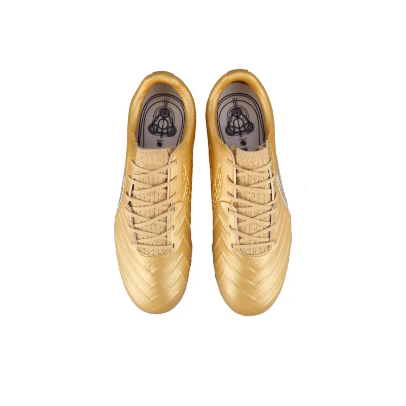 LiNing TF Rubber Broken Studs Artificial Ground Cushioned Slip-Resistant Soccer Shoes Men's Antique Gold-3