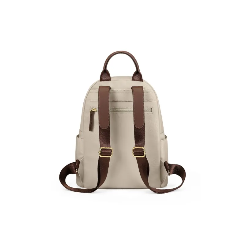 GOLF Fabric Backpack Medium Size Women's Apricot/Modern Gray/Elegant Black-3