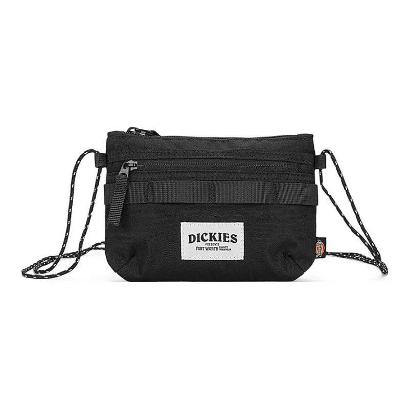 Dickies Polyester Shoulder Bag, Crossbody Bag Mini Unisex Asphalt Black-0