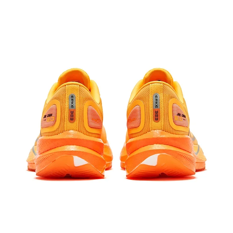 Erke Dust 2.0 Cushioning Rebound Low Top Racing Marathon Running Shoes Men's Orange-3