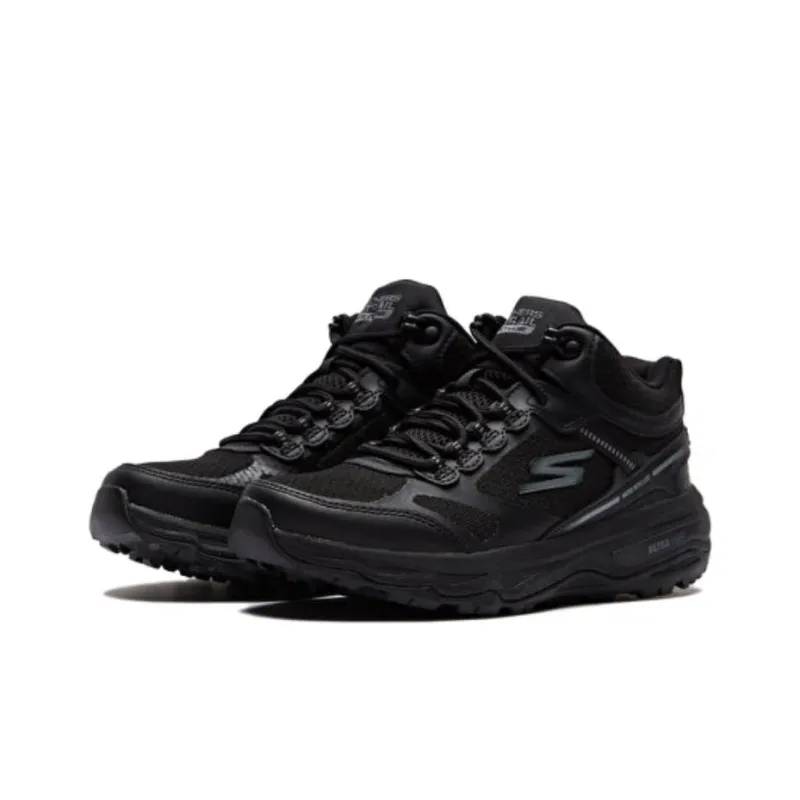 Skechers Go Run Trail Anti Slip Wear Resistant Low Top Outdoor Shoes Women's Black-2
