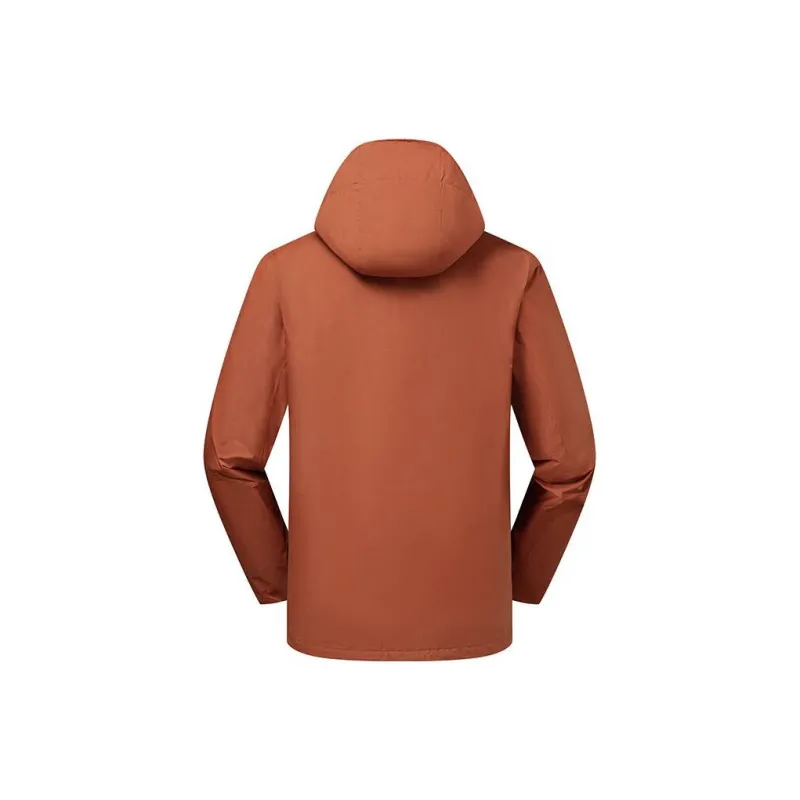 Columbia Waterproof, Windproof, Abrasion Resistant, Thermal Windbreaker Jacket Men's Dark Red-1