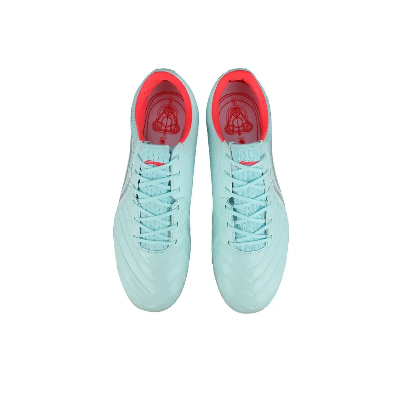 LiNing TF Rubber Broken Studs Artificial Ground Cushioned Slip Resistant Soccer Shoes Men's Island Blue-3