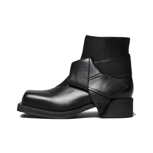 Acne Studios Knot-detail Leather Ankle Boots