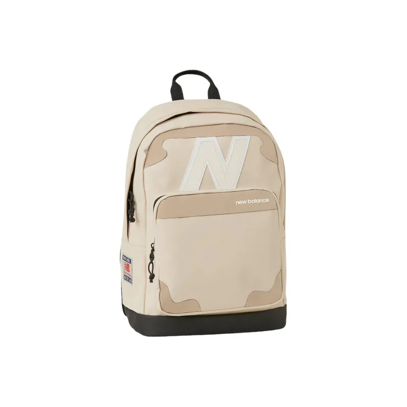 New Balance Polyurethane Backpack Regular Unisex Beige-1